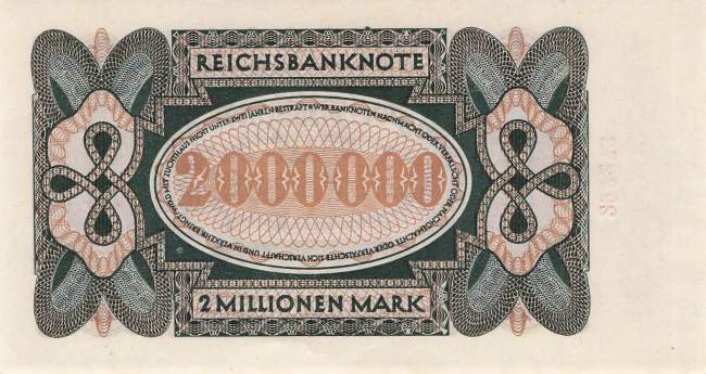 2 Millionen Mark 1923 ro.89b Da